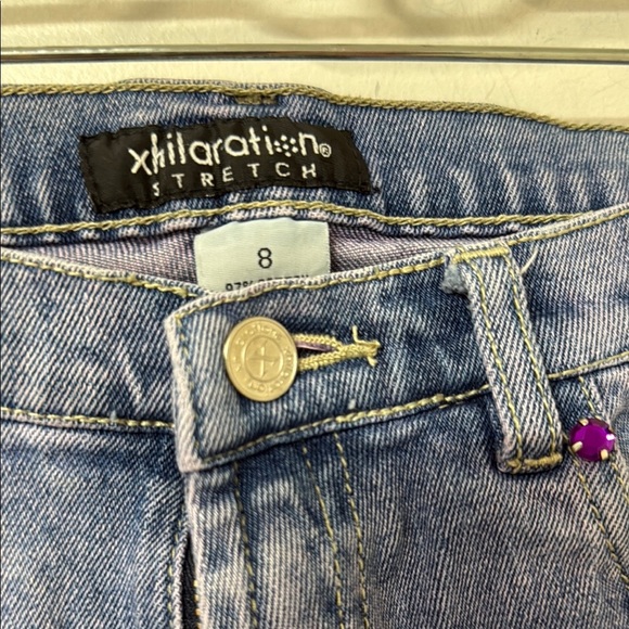 Xhilaration Blue Jeans with Stretch Comfort and Classic Fit vintage Y2K girls - Picture 2 of 5